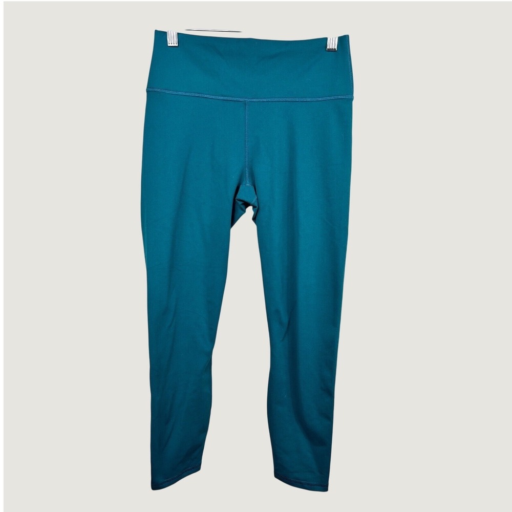 Fabletics Leggings S Teal Powerhold High Waisted Compression Activewear Yoga